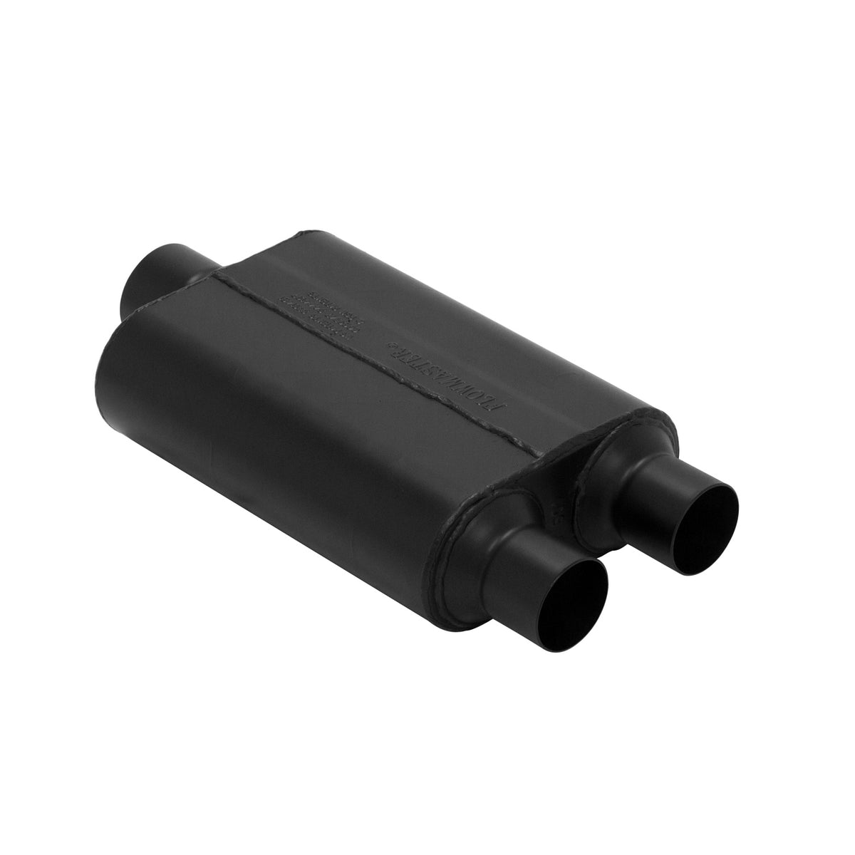 Super 44 Series Chambered Muffler Super 44 Series Stainless Steel 2.5 In (D) / 3.0 Out Center Aggressive Sound Flowmaster