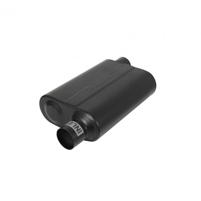 Super 44 Series Chambered Muffler Super 44 Series Stainless Steel 2.50 Offset In 2.50 Offset Out Aggressive Sound Flowmaster
