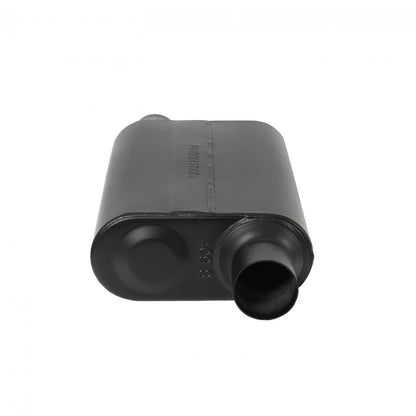 Super 44 Series Chambered Muffler Super 44 Series Stainless Steel 2.50 Offset In 2.50 Offset Out Aggressive Sound Flowmaster
