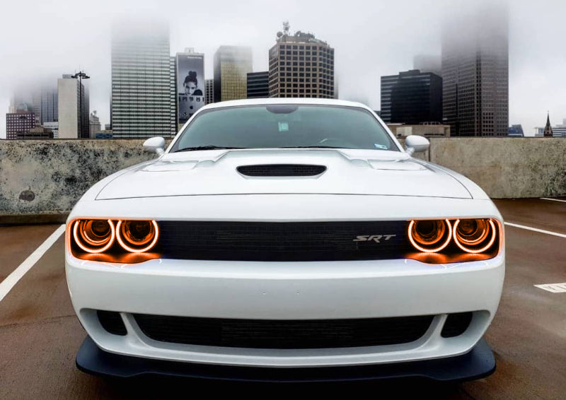 Oracle Dodge Challenger 15-21 LED Waterproof Halo Kit - ColorSHIFT w/ Simple Controller