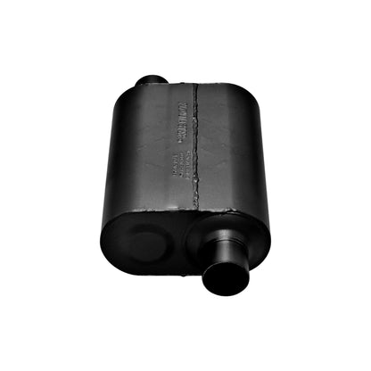 Super 40 Series Chambered Muffler Super 40 Stainless Steel 2.50 Offset In 2.50 Offset Out Aggressive Sound Flowmaster