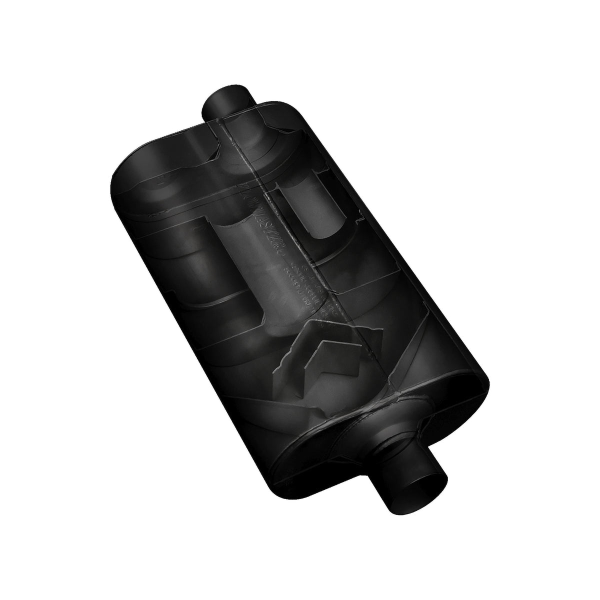 Super 50 Series Chambered Muffler Super 50 Stainless Steel 3.00 Center In 2.50 Dual Out Mild Sound Flowmaster