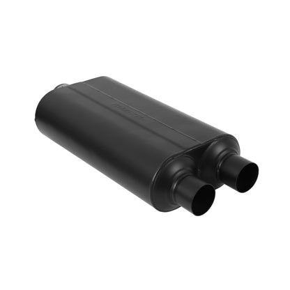 Super 50 Series Chambered Muffler Super 50 Stainless Steel 3.00 Center In 2.50 Dual Out Mild Sound Flowmaster