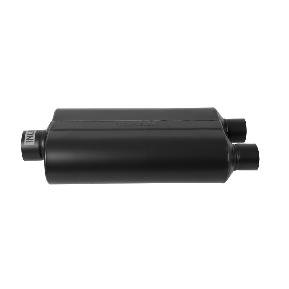 Super 50 Series Chambered Muffler Super 50 Stainless Steel 3.00 Center In 2.50 Dual Out Mild Sound Flowmaster