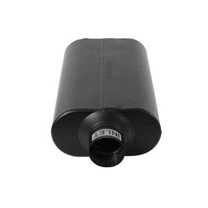 Super 50 Series Chambered Muffler Super 50 Stainless Steel 3.00 Center In 2.50 Dual Out Mild Sound Flowmaster