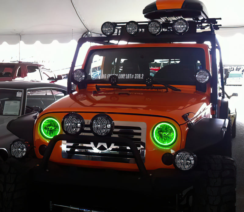 Oracle Jeep Wrangler 07-17 Halo Kit - ColorSHIFT w/ Simple Controller