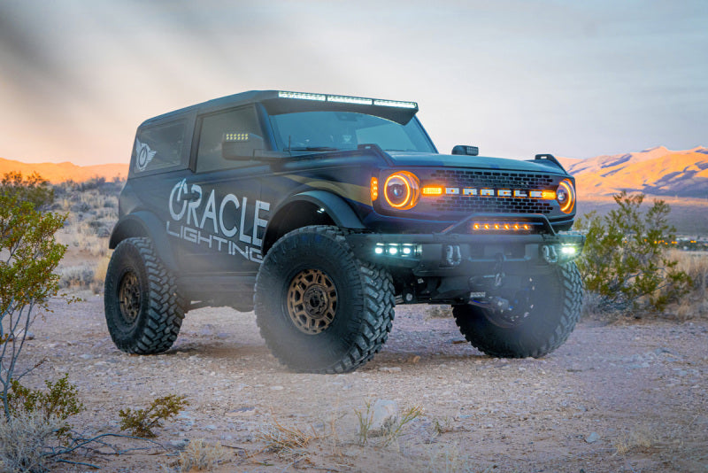 ORACLE Lighting 21-22 Ford Bronco Triple LED Fog Light Kit for Steel Bumper - White