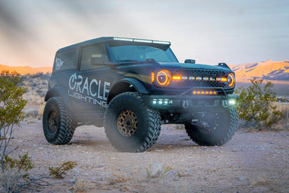 ORACLE Lighting 21-22 Ford Bronco Triple LED Fog Light Kit for Steel Bumper - White