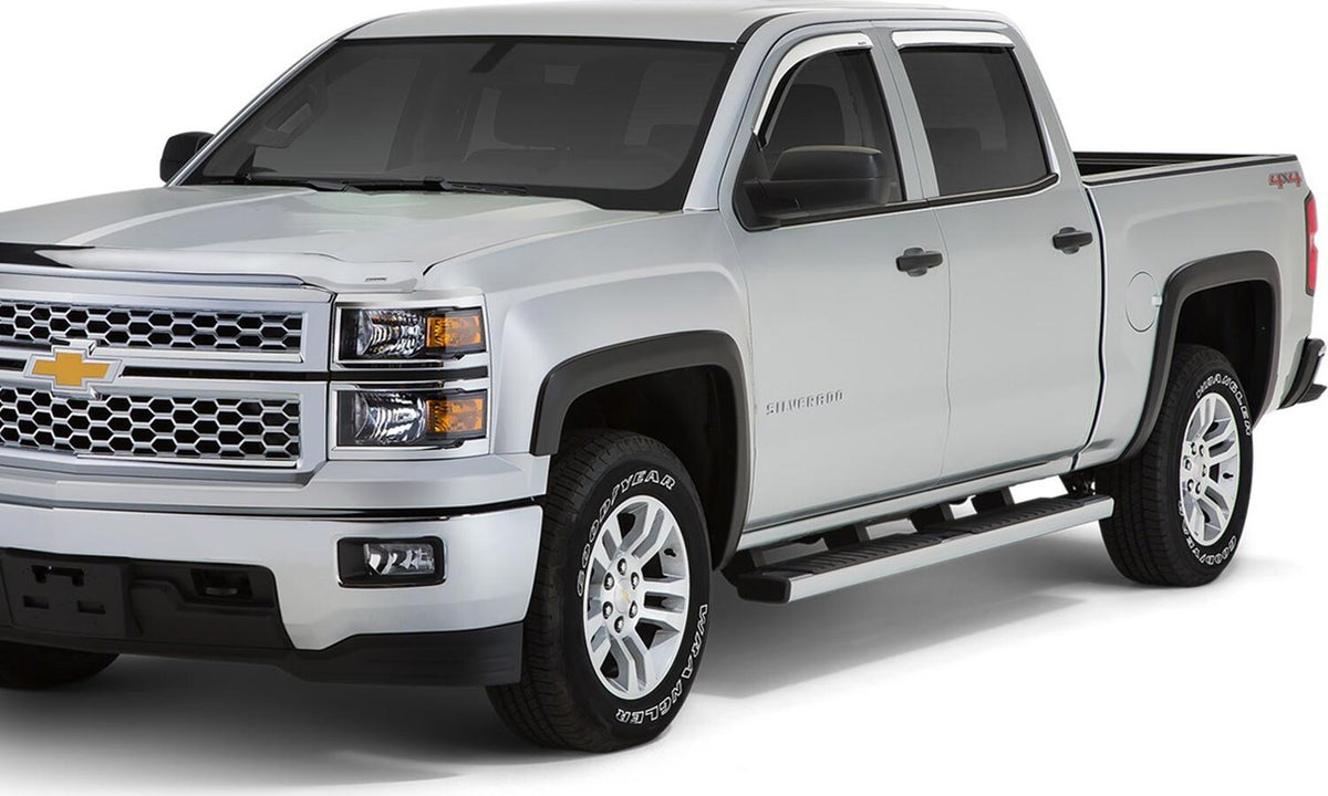 Black Original Riderz Textured Finish 4-Piece Fender Flare 3 Inch for 2004-2008 Ford F-150 Excludes Stepside Stampede