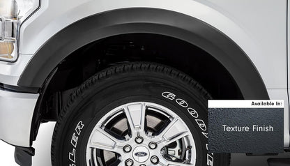 Black Original Riderz Textured Finish 4-Piece Fender Flare 6.4 Inch for 2019-2021 Chevrolet Silverado 1500 Stampede