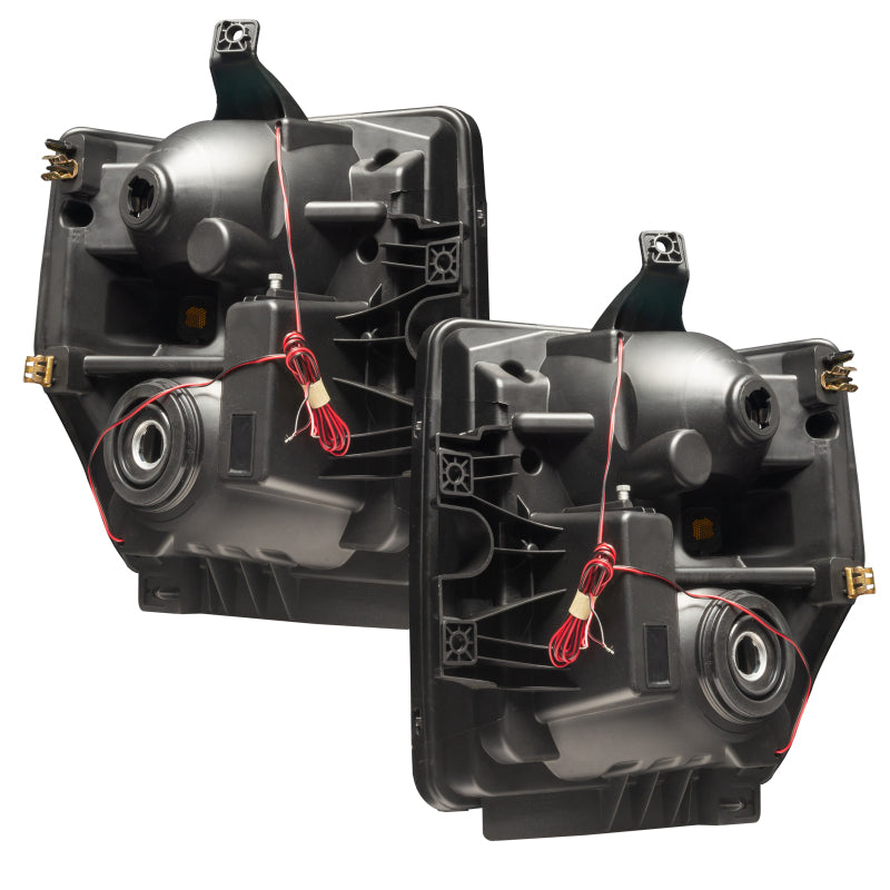 Oracle 08-10 Ford F250/350 Pre-Assembled Halo Headlights - Chrome Housing - ColorSHIFT