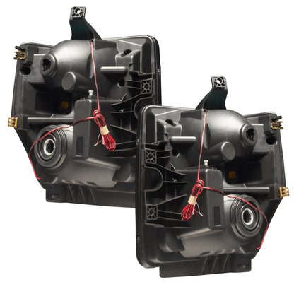 Oracle 08-10 Ford F250/350 Pre-Assembled Halo Headlights - Chrome Housing - ColorSHIFT