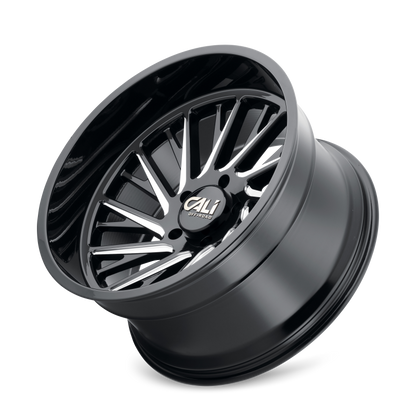 Cali Off-Road 9114 Purge 24x14 / 8x170 BP / -76mm Offset / 125.2mm Hub Gloss Black Milled Wheel
