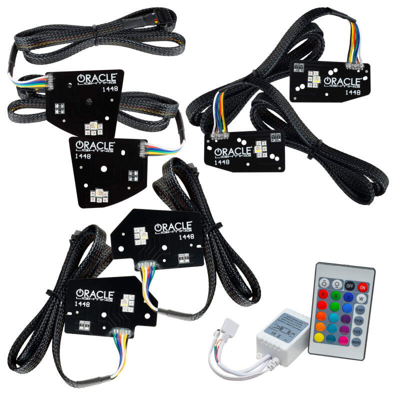 Oracle 19-21 RAM 1500 Headlight DRL Kit Projector LED - RGBW+A w/ Simple Controller