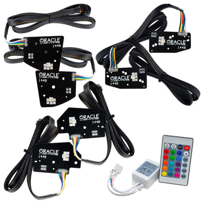 Oracle 19-21 RAM 1500 Headlight DRL Kit Projector LED - RGBW+A w/ Simple Controller