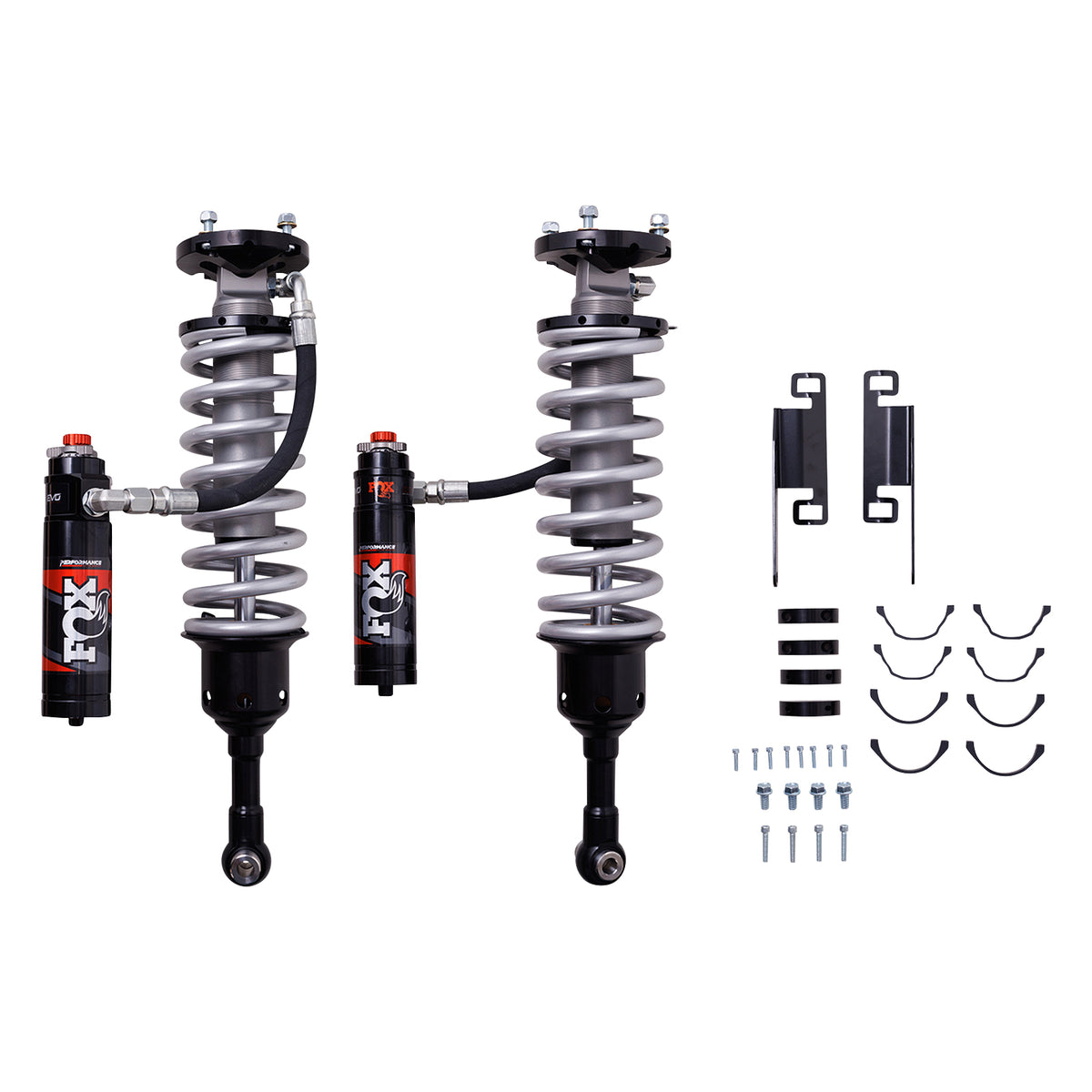 Shock Absorber 24-On Toyota Tacoma Front Coilover 2.5 Truck Performance Elite Series Remote Reservoir Dual Speed Compression Evo 1-3 Inch Lift Kit FOX