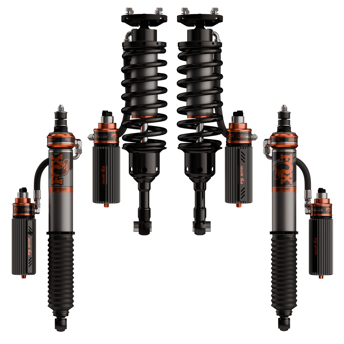 Shock Absorber 24-On Toyota Tacoma Internal Bypass 3.2 Truck Factory Race Series Live Valve Connected Suspension Kit FOX