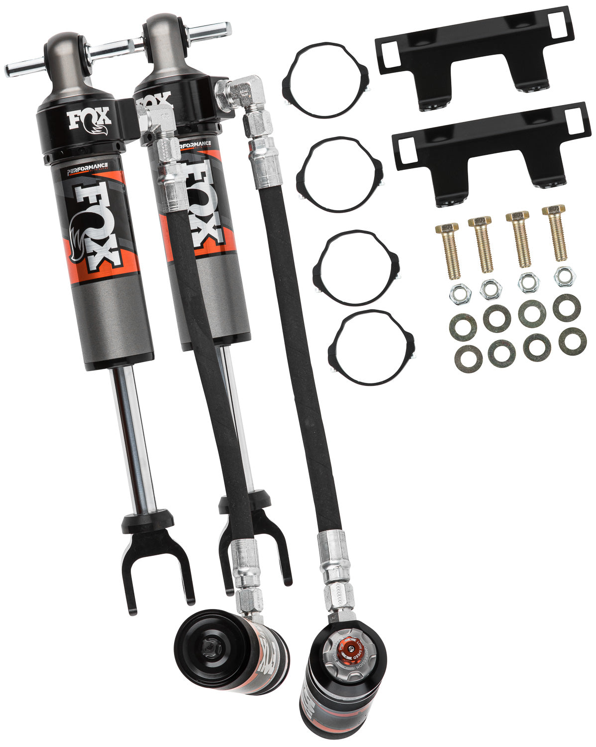 Shock Absorber 20-On Gm 2500/3500 W/ Uca Front 2.5 Truck Performance Elite Series Remote Reservoir 5.7 Inch 1.5-2.5 Inch Lift Dual Speed Compression Kit FOX