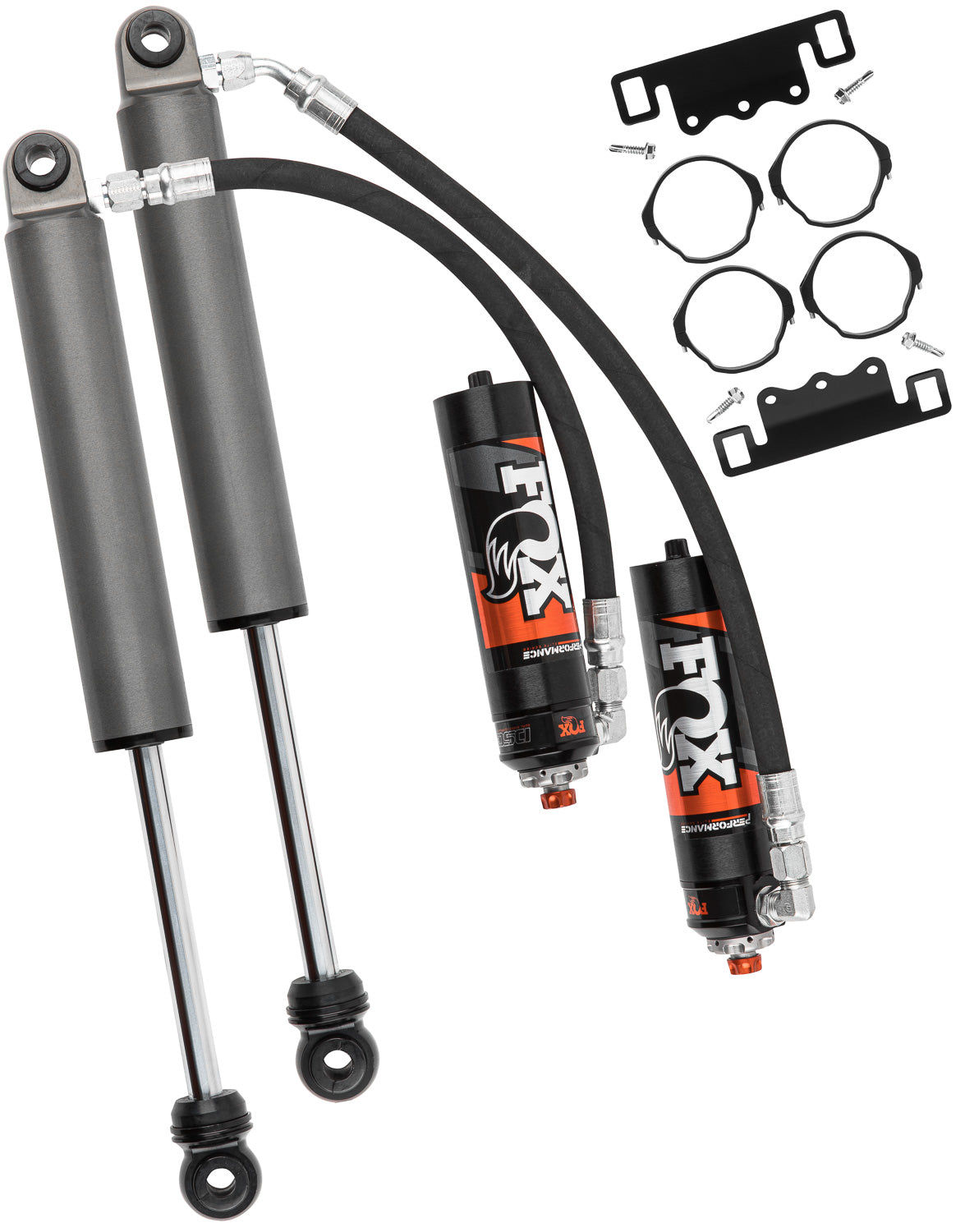 Shock Absorber 19-On Gm 1500 Rear 2.5 Truck Performance Elite Series Remote Reservoir 10.5 Inch Non-Tb/Non-At4 2.5-4 Inch Lift Tb/At4 0-2 Inch Lift Dual Speed Compression Kit FOX