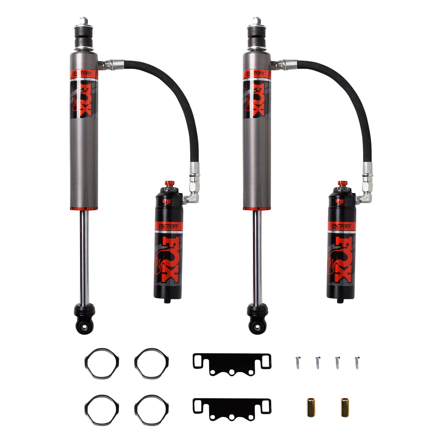 Shock Absorber 05-23 Toyota Tacoma Rear 2.5 Truck Factory Race Series Internal Bypass Remote Reservoir 2-3 Inch Lift Dual Speed Compression Kit FOX