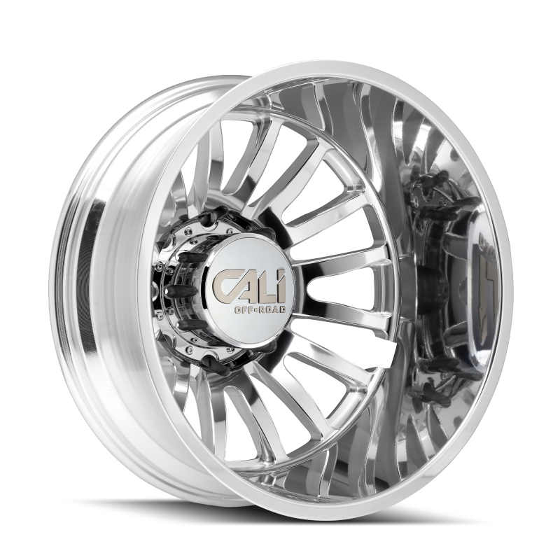 Cali Off-Road 9110D Summit Dually 20x8.25 / 8x165.1 BP / 115mm Offset / 121.3mm Hub Polished Wheel