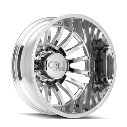 Cali Off-Road 9110D Summit Dually 22x8.25 / 8x165.1 BP / 115mm Offset / 121.3mm Hub Polished Wheel