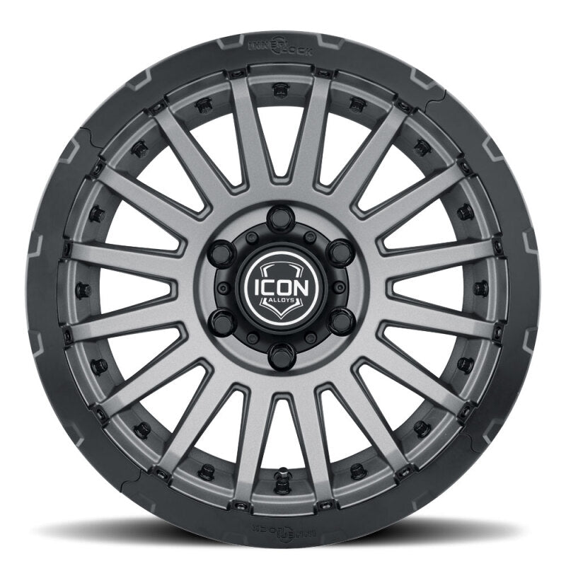 ICON Alloys Recon Pro Satin Charcoal- 18 X 9 - 6 X 5.5 - 0MM 5in BS