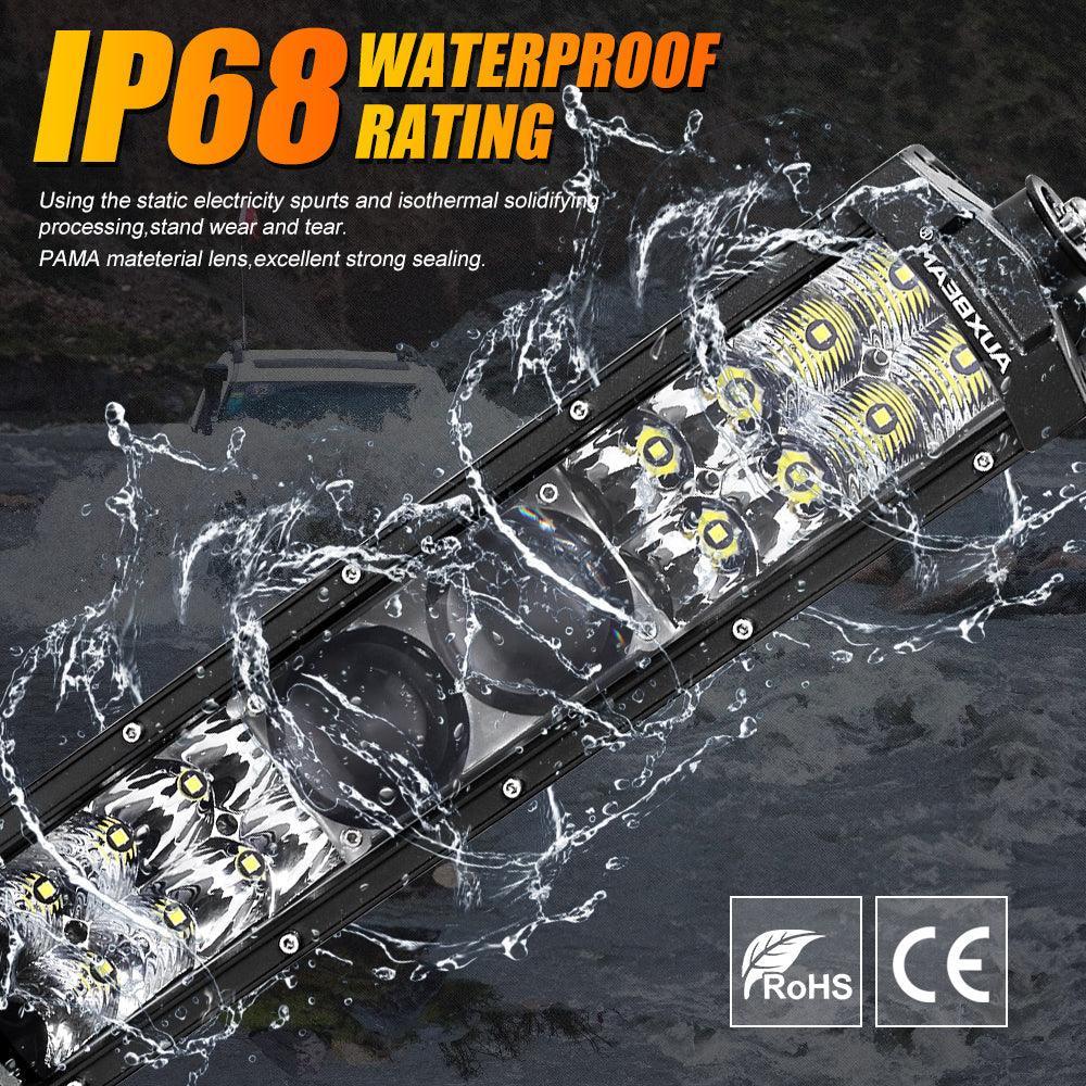12"/22"/32"/42"/52" 5D-PRO Series LED Light Bar with 5D Projectors For Dodge Ram 1500