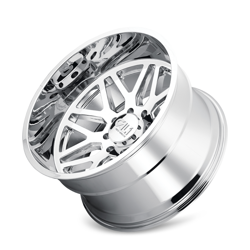 Cali Off-Road 9115 Invader 22x12 / 8x165.1 BP / -51mm Offset / 125.2mm Hub Chrome Wheel