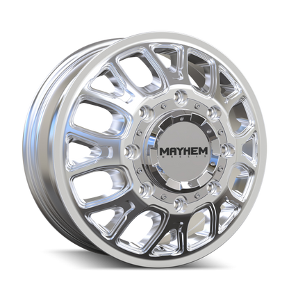 Mayhem 8107D Cogent Dually 17x6.5 / 8x165.1 BP / -142mm Offset / 121.3mm Hub Polished Wheel