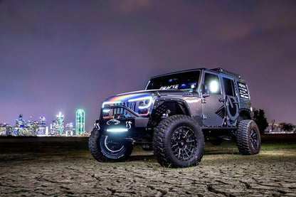 Oracle VECTOR Series Full LED Grille - Jeep Wrangler JK - NA