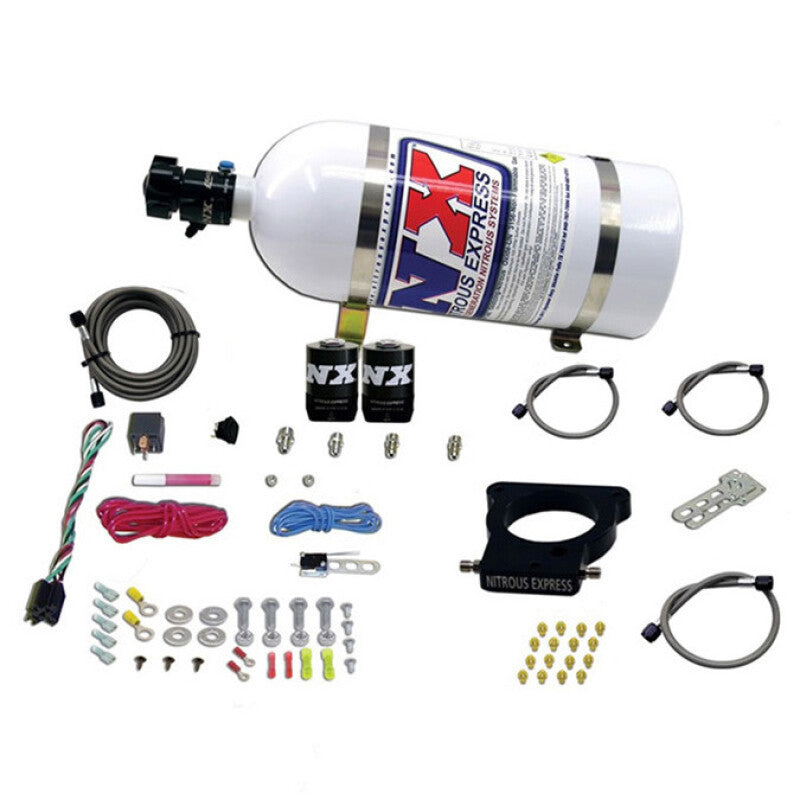 Nitrous Express GM LS 78mm 3-Bolt Nitrous Plate Kit (50-350HP) w/10lb Bottle