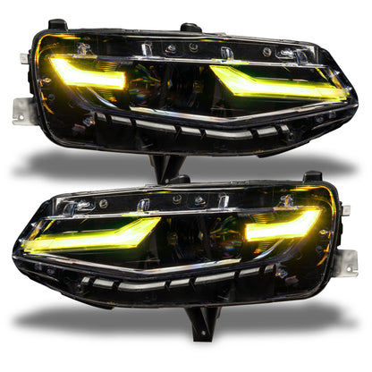 Oracle 19-21 Chevy Camaro LS/LT RGB+A Headlight DRL Kit - ColorSHIFT w/ 2.0 Controller