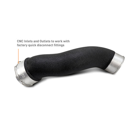 Mishimoto 2024+ Ford Mustang EcoBoost Charge Pipes - Wrinkle Black
