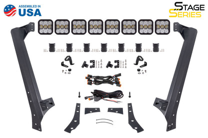 Diode Dynamics Stage Series Windshield Bracket Kit for 07-18 Jeep JK Wrangler (No Lights)