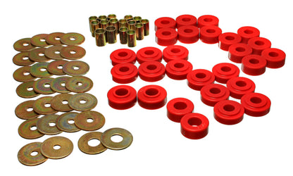 Energy Suspension Rear Spring Frame Shackle Kit - Red