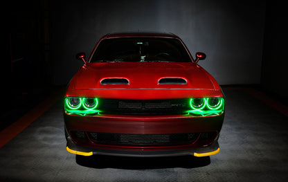 Oracle Dodge Challenger 15-21 LED Waterproof Halo Kit - ColorSHIFT w/ Simple Controller