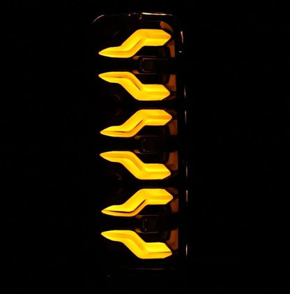 AlphaRex 87-96 Ford Bronco/F-150 Luxx-Series LED Tail Lights - Alpha-Black