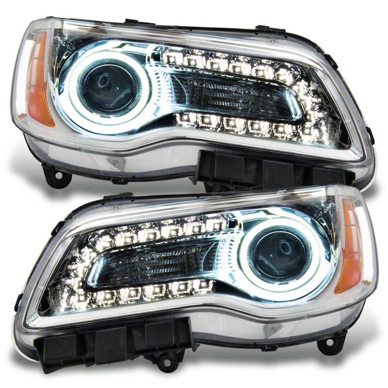 Oracle 11-14 Chrysler 300C SMD HL - Chrome - NON HID - DRL - w/o Controller