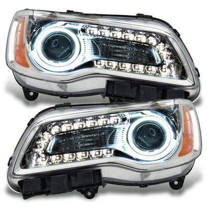 Oracle 11-14 Chrysler 300C SMD HL - Chrome - NON HID - DRL - w/o Controller