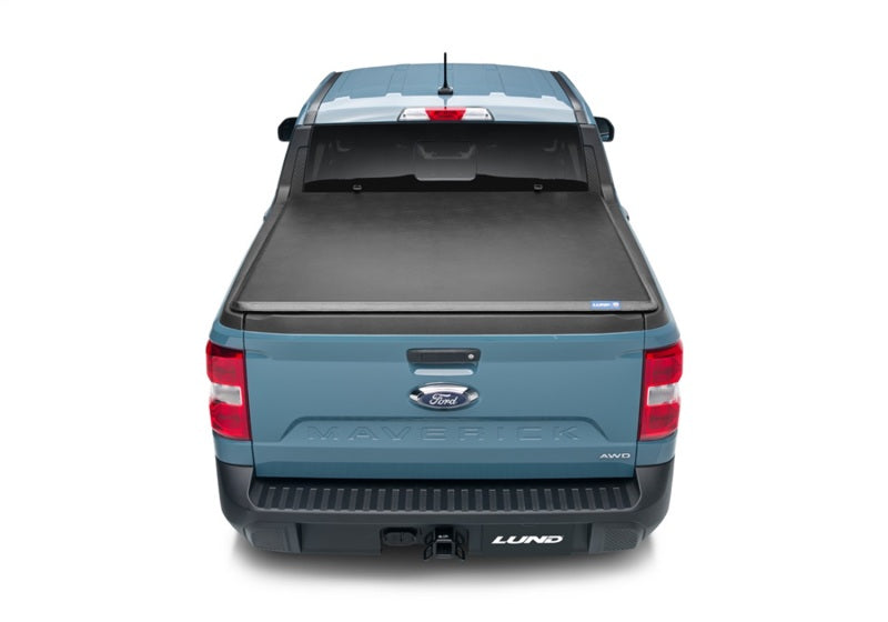 Lund 22-23 Ford Maverick (4.5ft Bed) Hard Fold Tonneau Cover - Black