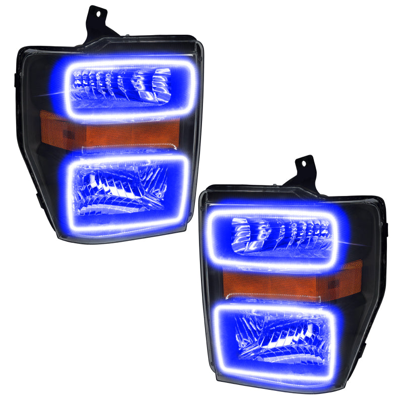 Oracle 08-10 Ford F250/350 LED HL - Black - ColorSHIFT