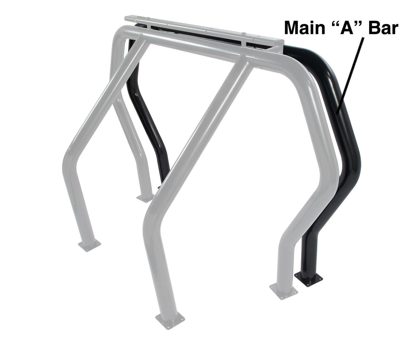 Bed Bar Component A Additional Bar Black Powdercoat 1975-1978 GMC C15/K15 1975-1983 Ford F-100 1975-1986 Chevrolet C10/K10 Go Rhino