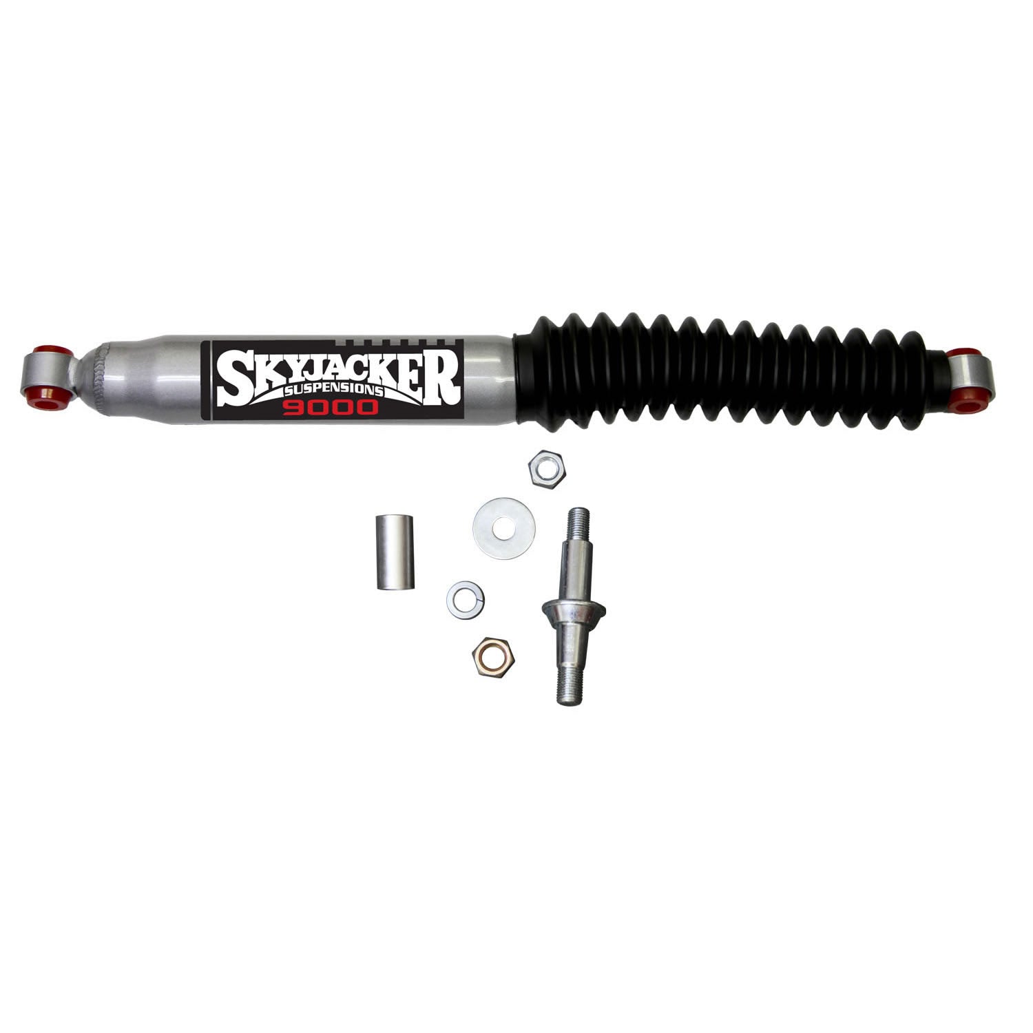 Steering Stabilizer HD OEM Replacement Kit 00-10 Chevy/GMC Silver w/Black Boot Skyjacker