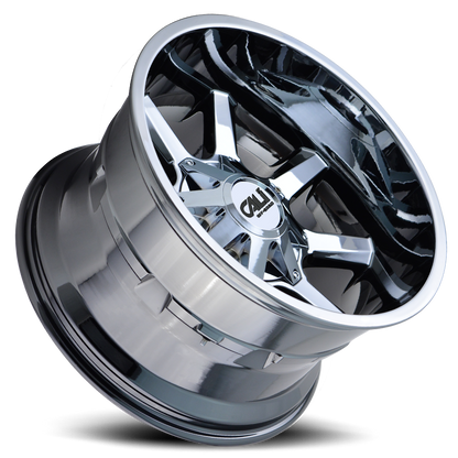 Cast Aluminum Wheels Busted 9100 CH 20x12 Chrome Cali Offroad Wheels