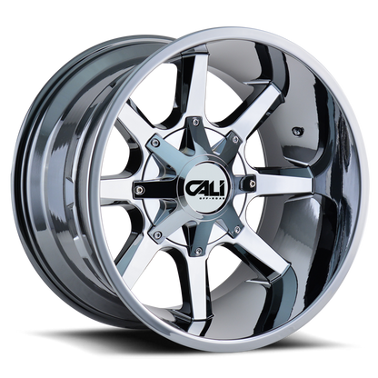 Cast Aluminum Wheels Busted 9100 CH 20x9 Chrome Cali Offroad Wheels