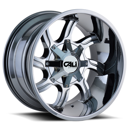 Cast Aluminum Wheels Twisted 9102 CH 22x12 Chrome Cali Offroad Wheels
