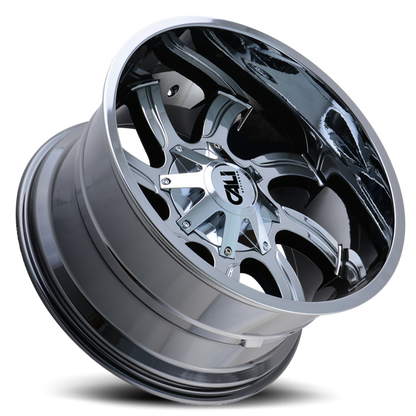 Cast Aluminum Wheels Twisted 9102 CH 20x14 Chrome Cali Offroad Wheels