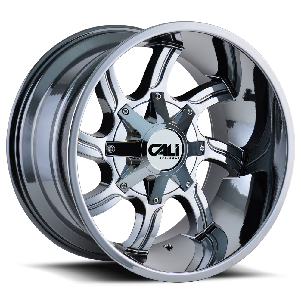 Cast Aluminum Wheels Twisted 9102 CH 20x9 Chrome Cali Offroad Wheels