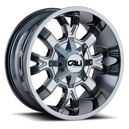 Cast Aluminum Wheels Dirty 9104 CH 22x10 Chrome Cali Offroad Wheels